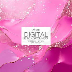 Luxus magenta Farbtextur mit funkelndem goldenen Glitzer, digitale Papiersammlung