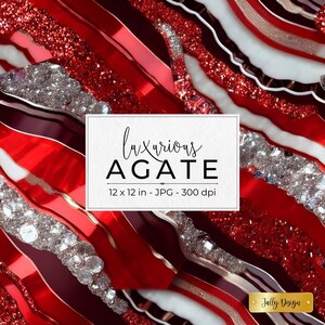 Luxury red agate with glitter. Agate digital paper, Elegant agate backgrounds.