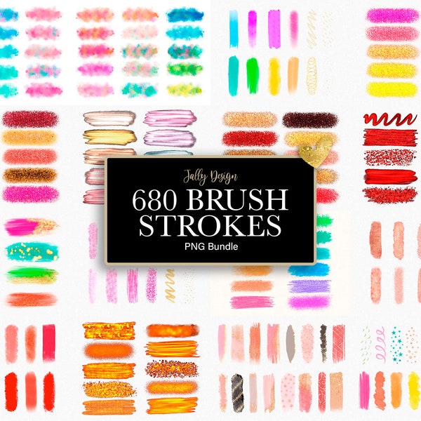 680 Brush stroke collection