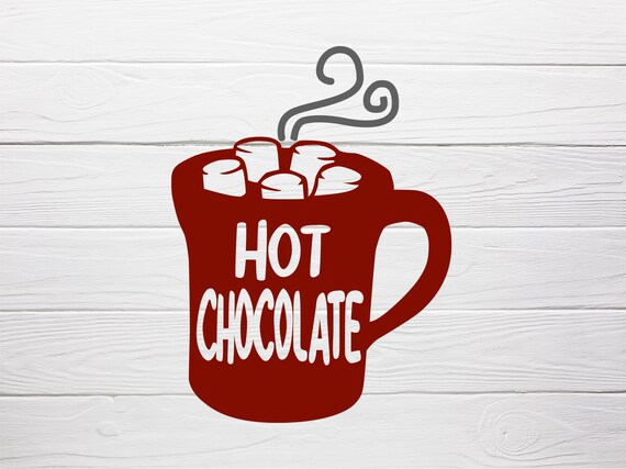 Hot chocolate mug SVG studio3 | Etsy
