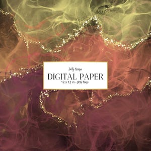 Glamour quente e glitter dourado - Papel digital