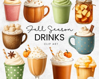 Beverages - Autumn season - PNG clipart