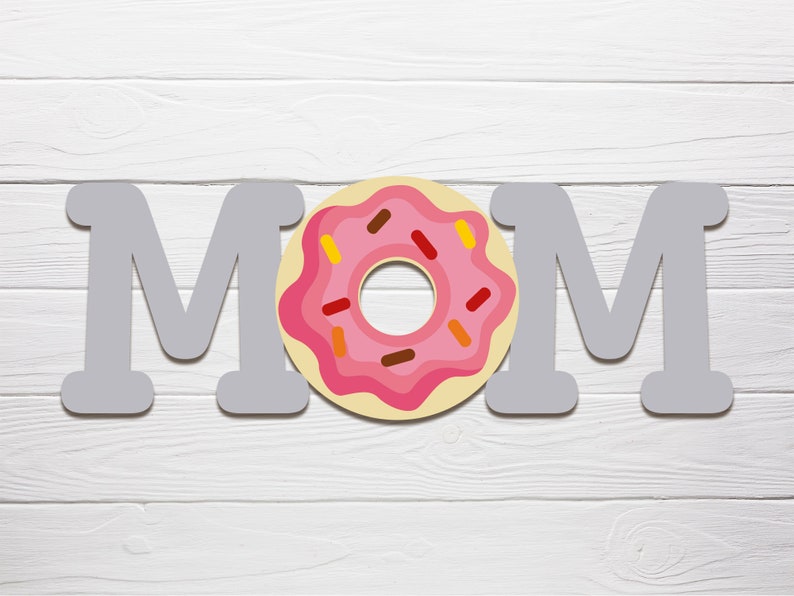 MOM donut t diseño de camisa svg | Etsy
