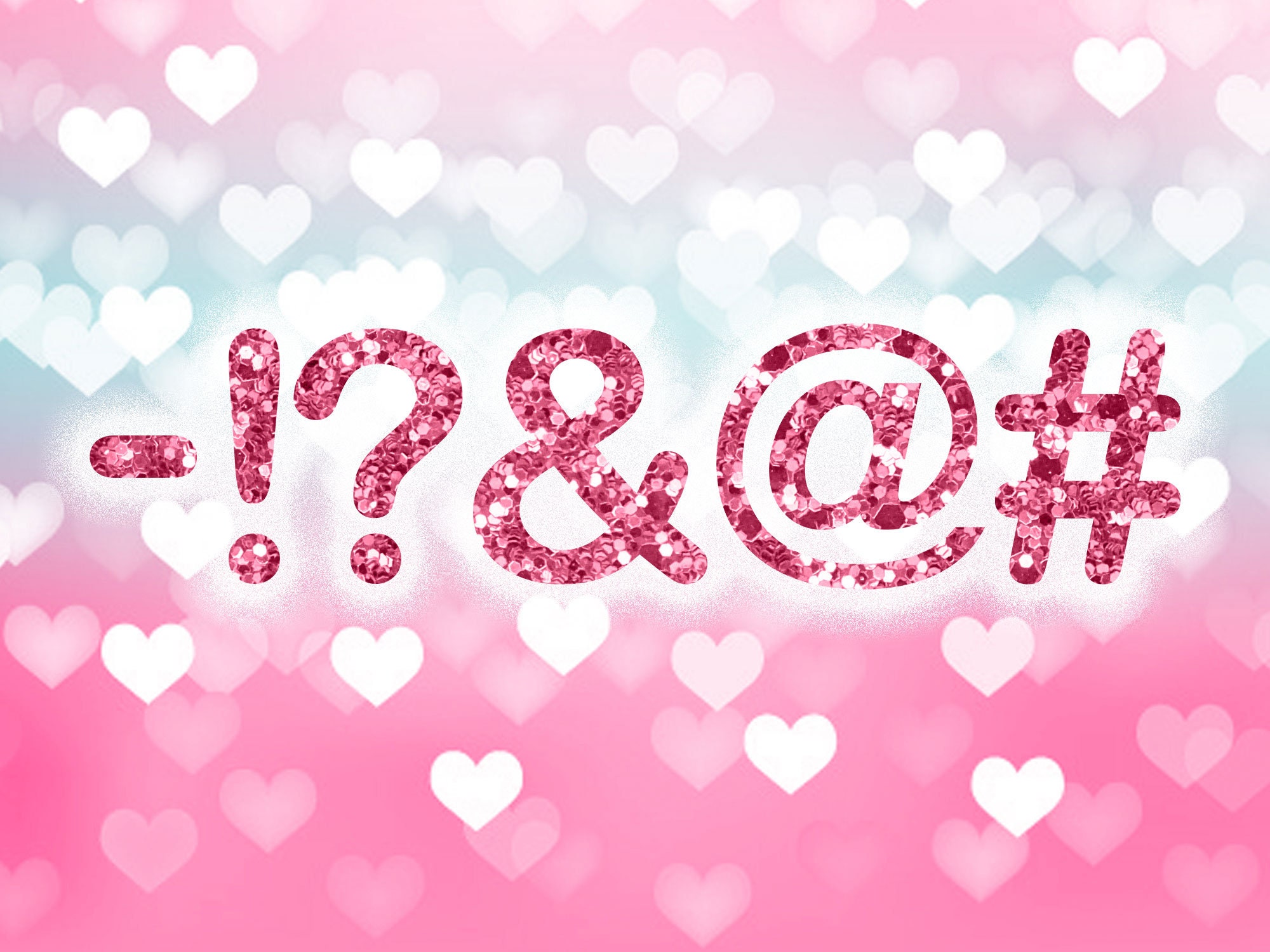 pink glitter alphabet png etsy