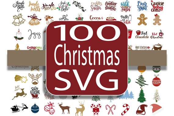 Download 100 Christmas Svg Bundle Christmas Clip Art Svg Christmas Etsy PSD Mockup Templates