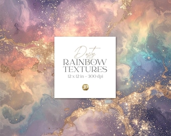 Luminescent dusty background with iridescent rainbow shimmer digital paper collection