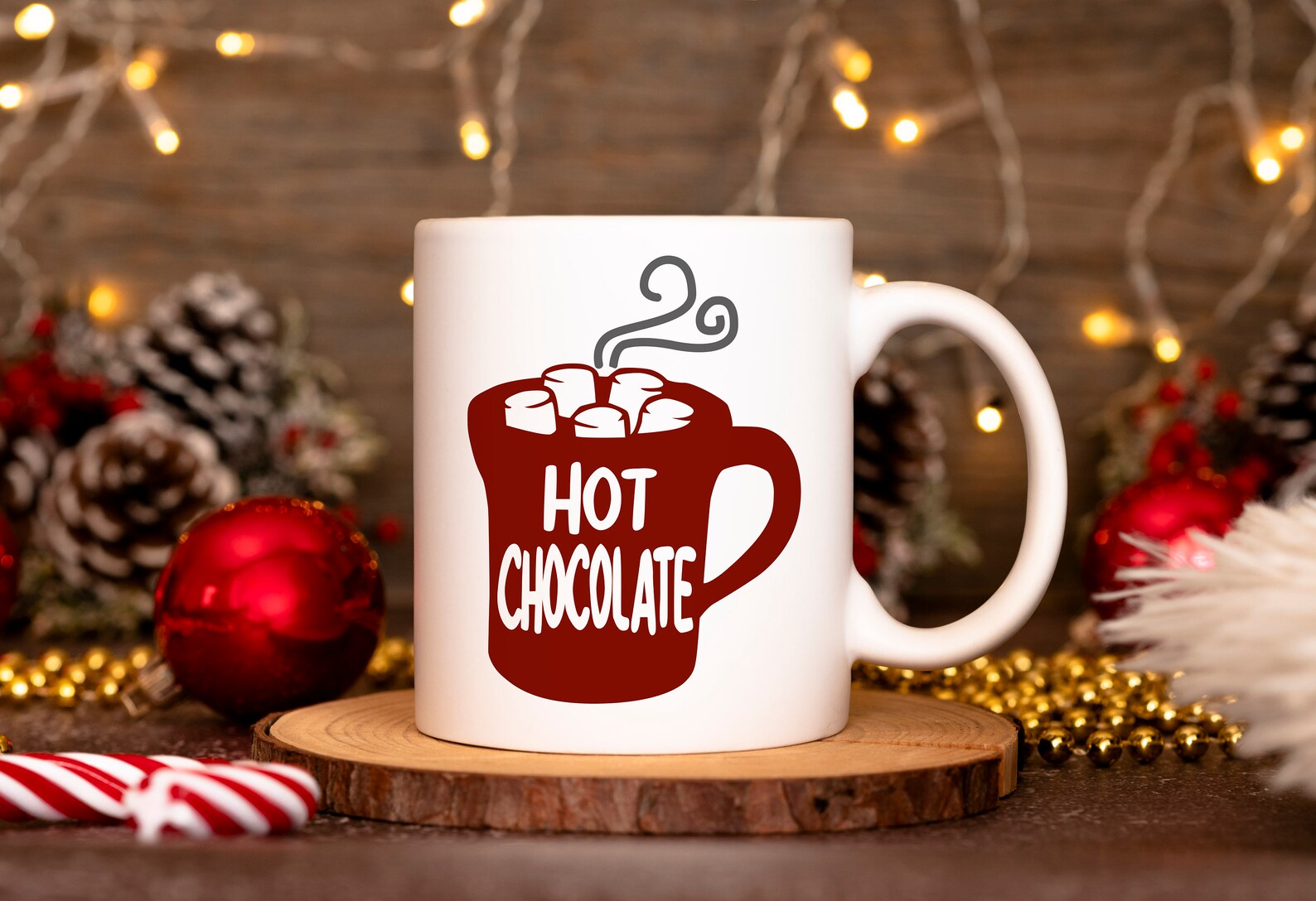 Hot chocolate mug SVG studio3 | Etsy