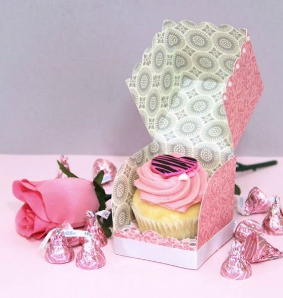 Download Single Cupcake Box Template Svg Individual Cupcake Box Svg Etsy