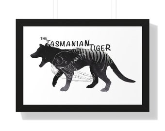 The Tasmanian Tiger Framed Horizontal Poster