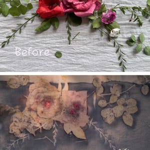 Flower Eco Printing on Silk Tutorial: 3D Imprints (PDF) image 17