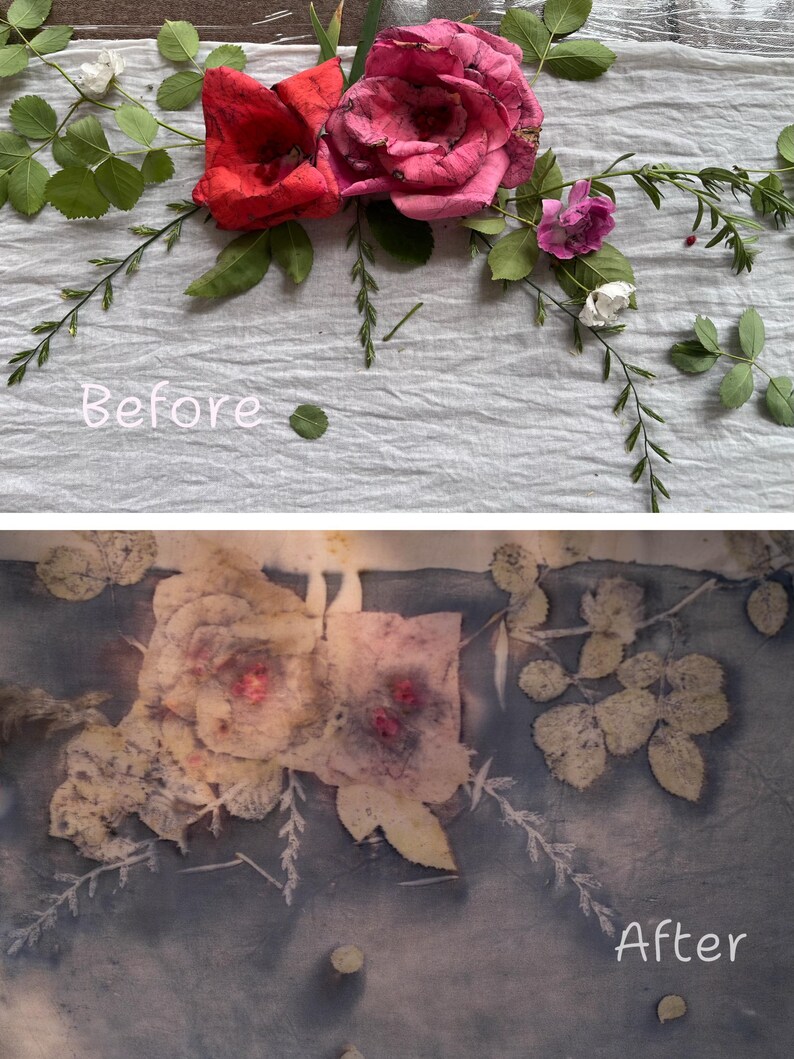 Flower Eco Printing on Silk Tutorial: 3D Imprints (PDF) image 17