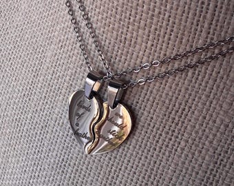 birds of a feather billie eilish broken heart best friends necklaces