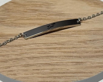 you with me billie eilish plate bracelet