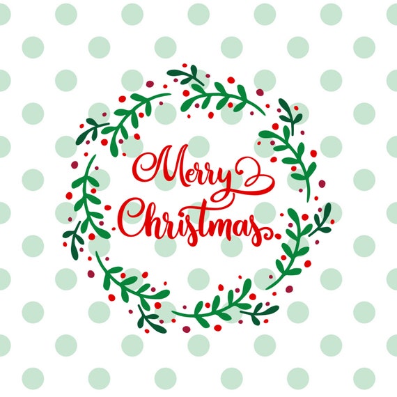 Download Wreath svg file for cricut Wreath Christmas cricut | Etsy