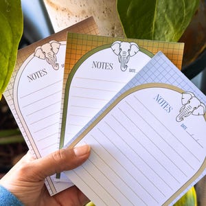 The Ellie Notepad, 4.1 x 5.35 in, 28lb Paper, 48 Sheets, Handmade
