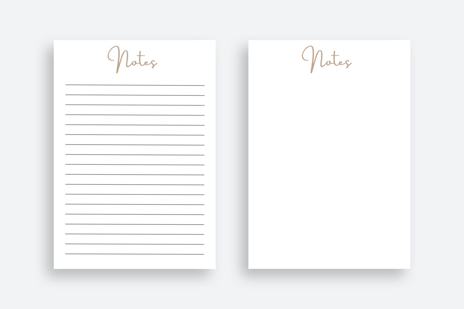 Printable Stationery Paper/ 5x7 in/ Lined Unlined / 3 Color | Etsy
