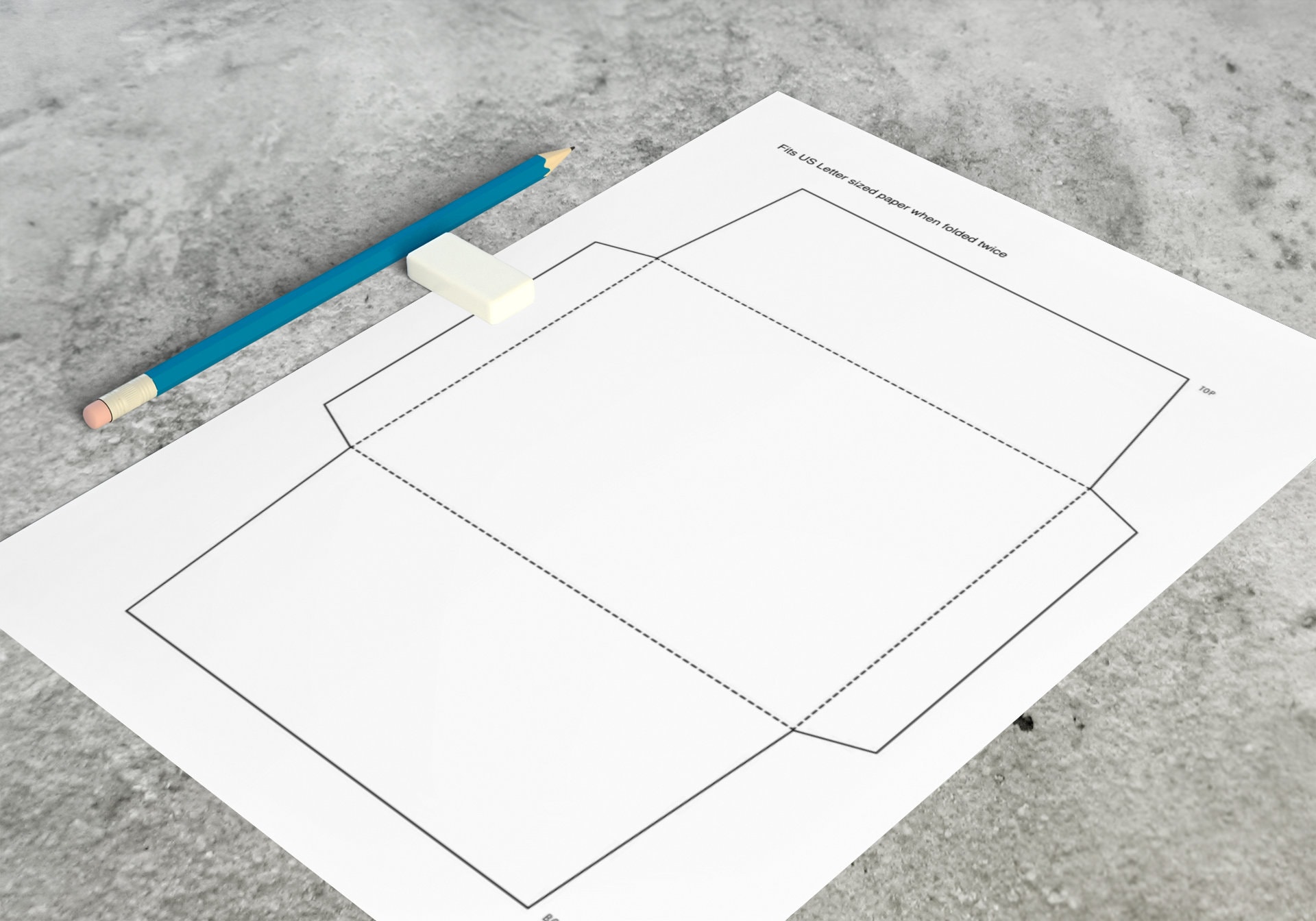 Print on envelope template centurymertq