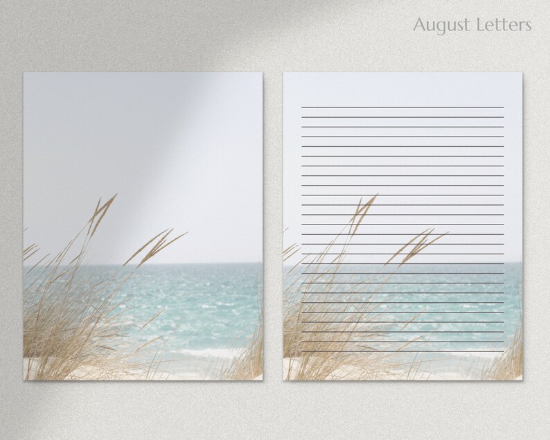 Printable Stationery Paper/ A4 8.5x11 / Lined Unlined / Etsy