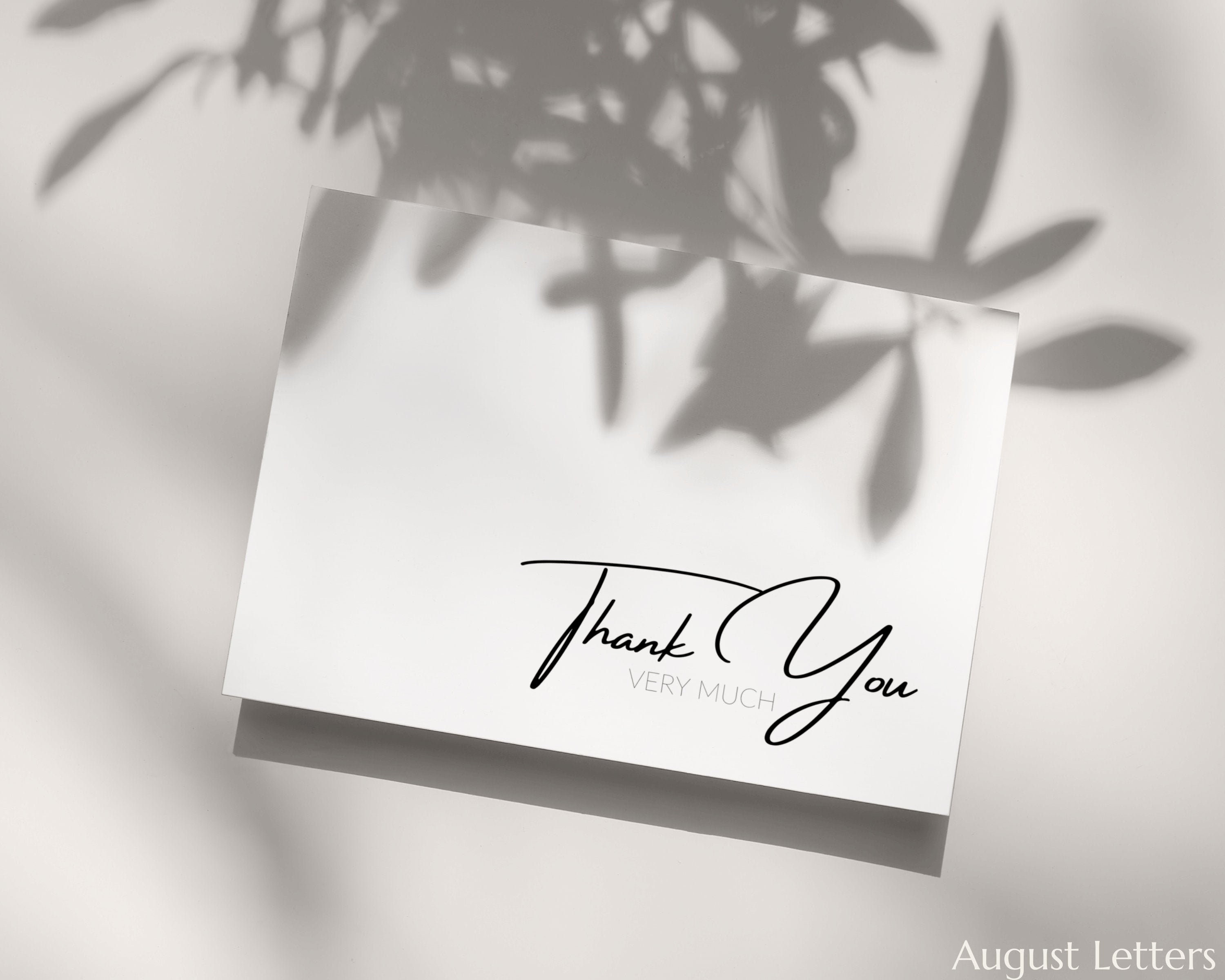 Printable Blank Inside Thank You Card Greeting Card Paper Paper & Party