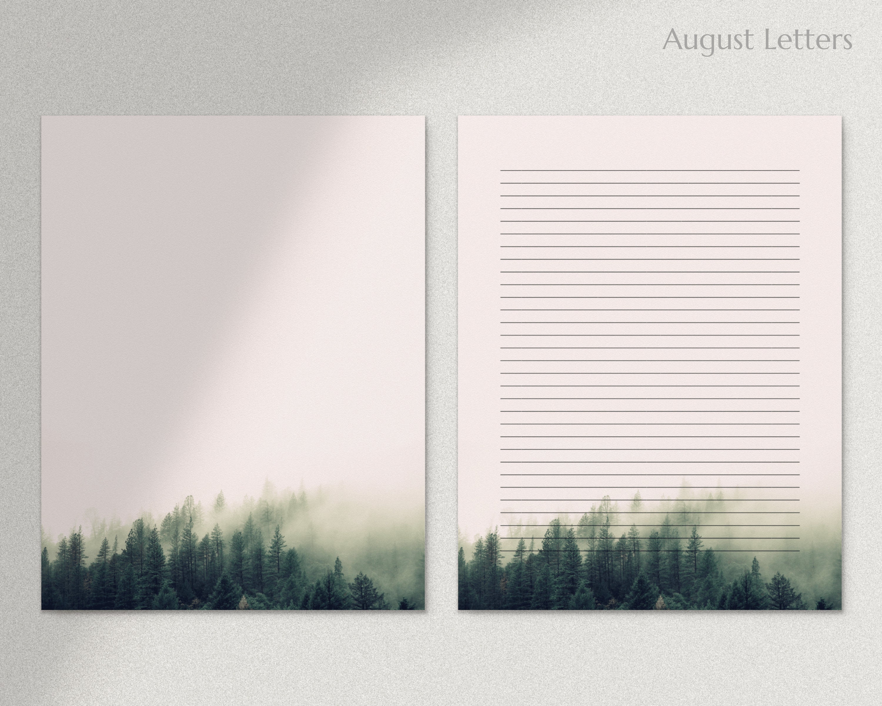 8 5 x 11 printable stationery writing paper letter writing etsy