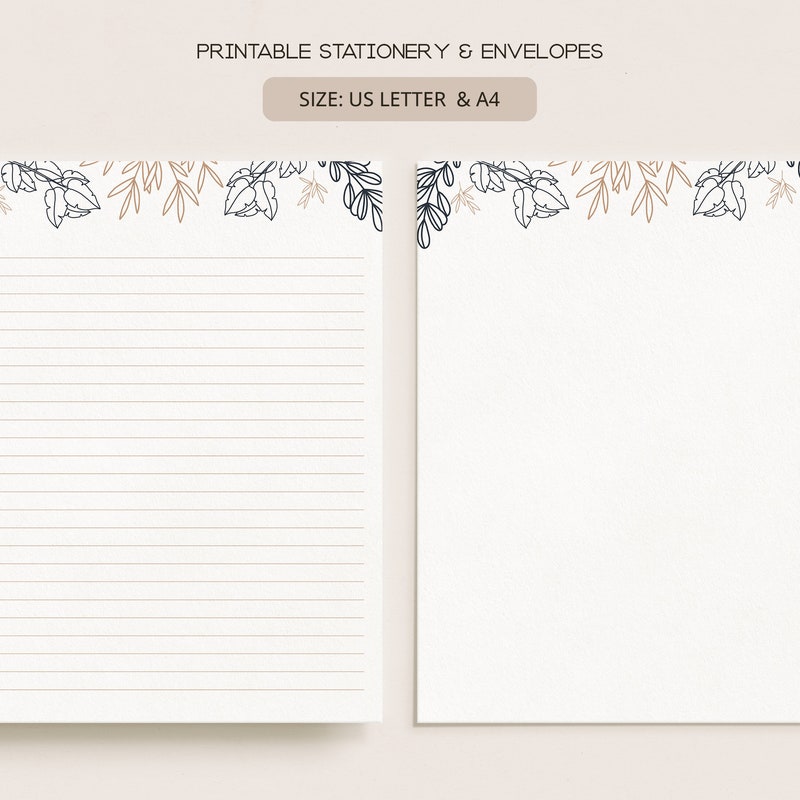 Letter Stationery Etsy