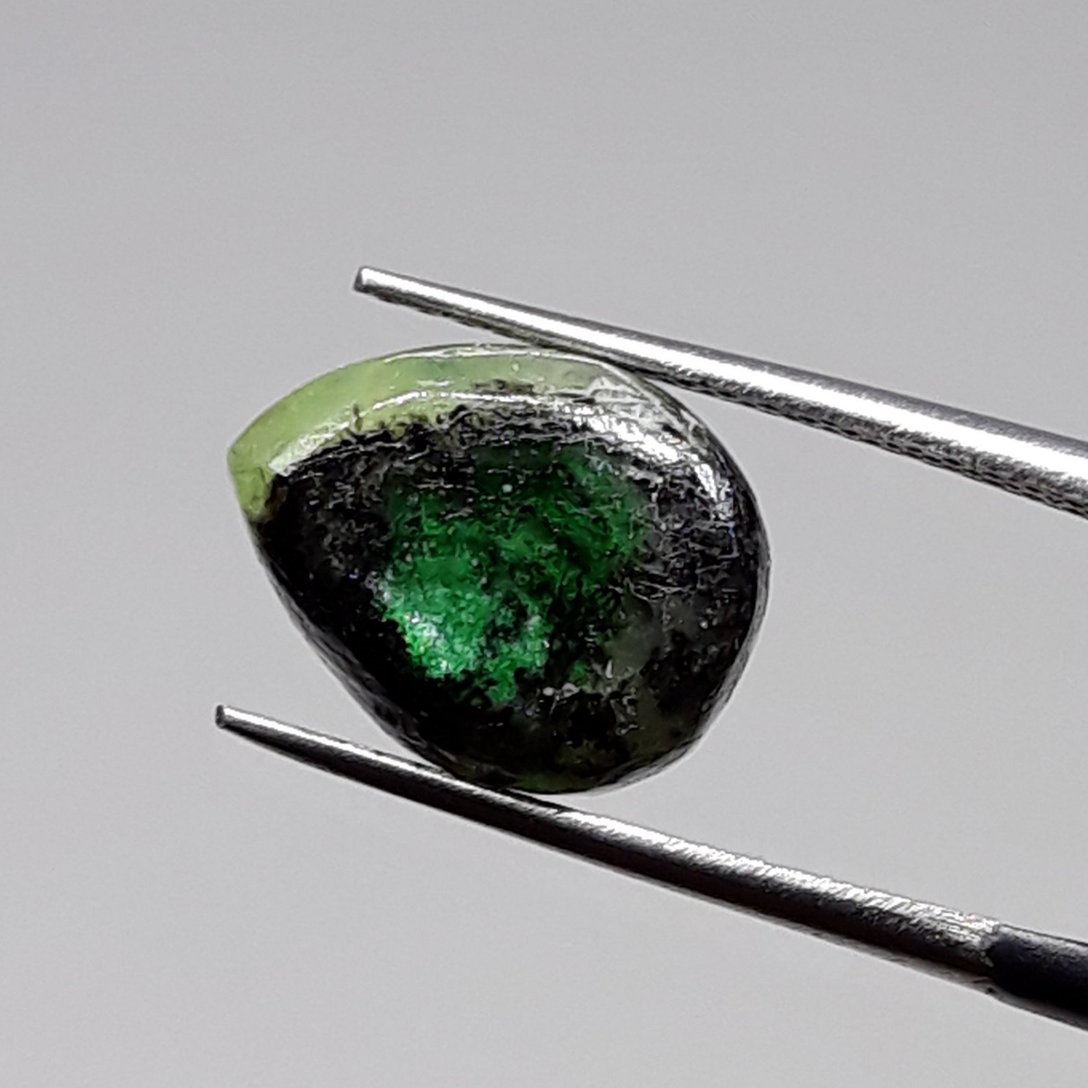 Natural Emerald Trapiche Pear Shape Pair Gemstone Cabochon Etsy