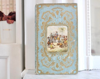 French Cartonnage - Decorative Gilt Book - 19th Century - Antique Book - Gilded Book - Romantic Book