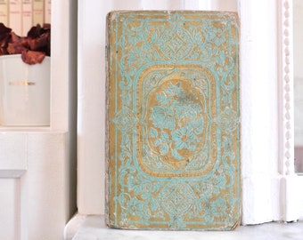 French Cartonnage - Decorative Gilt Book - 19th Century - Antique Book - Gilded Book - Romantic Book