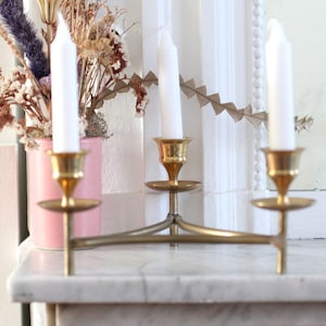 Vintage candleholder in brass