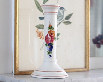 Vintage Candleholder from porcelain with floral decoration