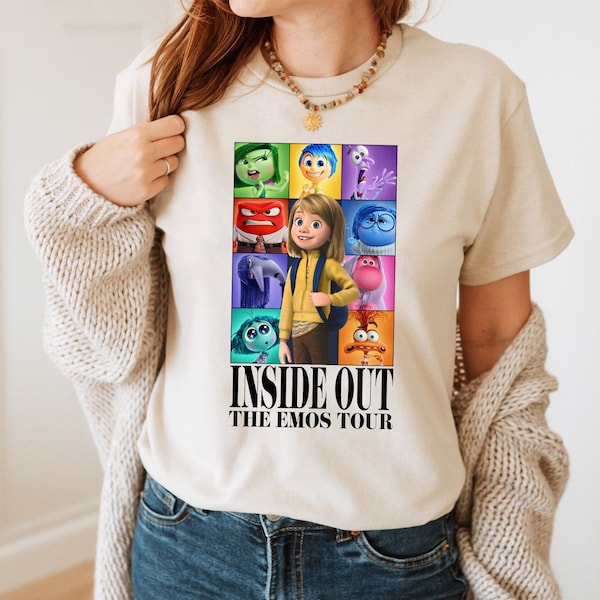 Inside Out The Emos Tour Shirt, Funny Character Cartoon Movie, Joy Disgust Fear Sadness Anger Tee, All The Feels Tour Shirt,Inside Out Shirt