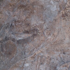 Op de afbeelding: Close-up van een getextureerd, grijs, houten oppervlak met verschillende natuurlijke markeringen en krassen.