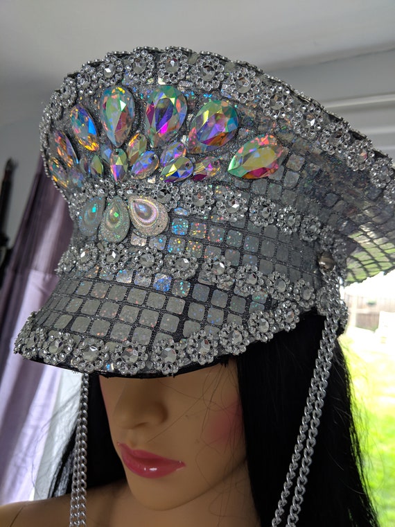 lost lands edc basshead rave virus military hat bass canyon Excision LED Captain/'s Hat: festival hat headbanger headbanga