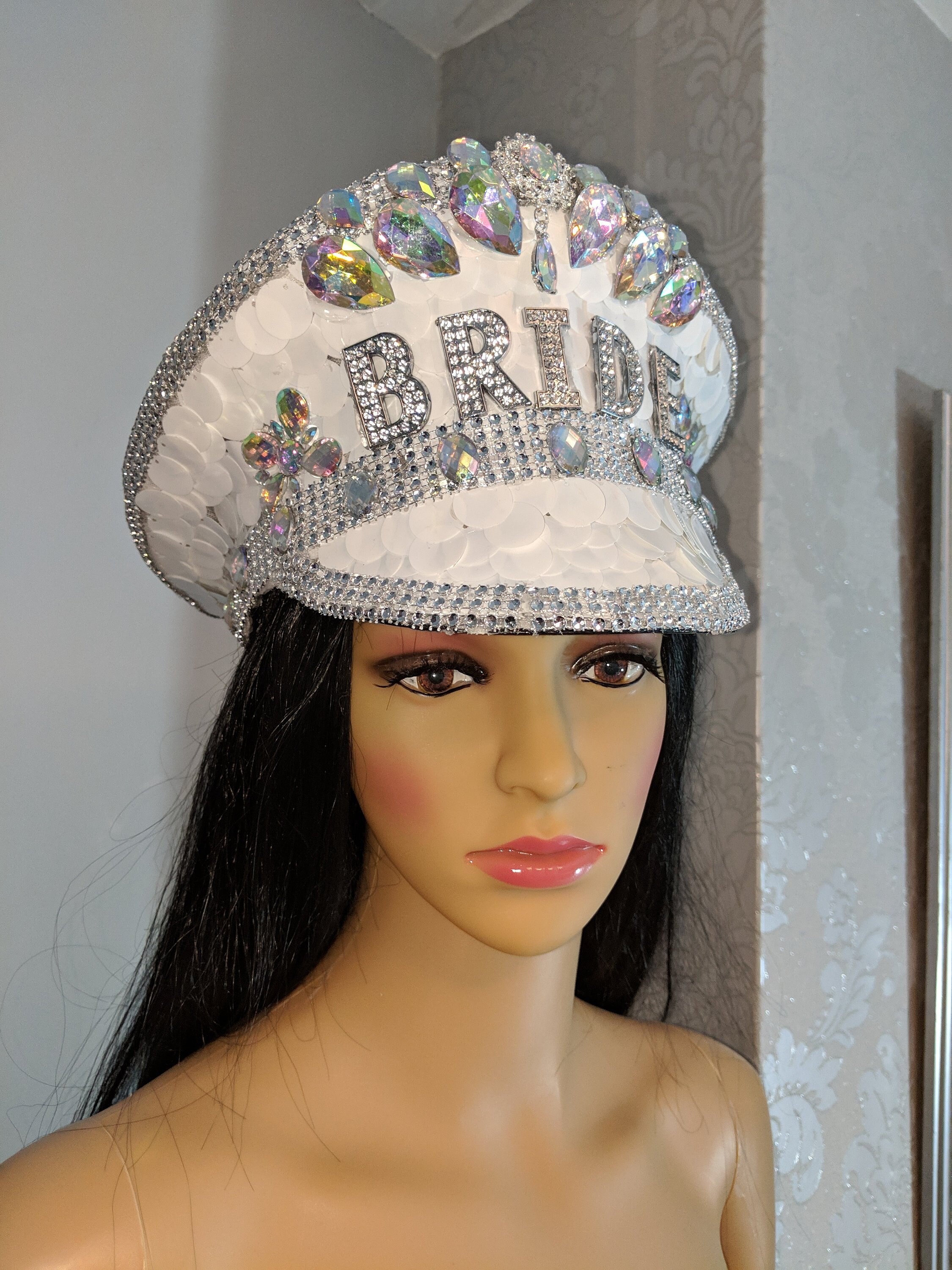 Bride hat Hen night Party Hat Hen Party Military hat Rave Etsy