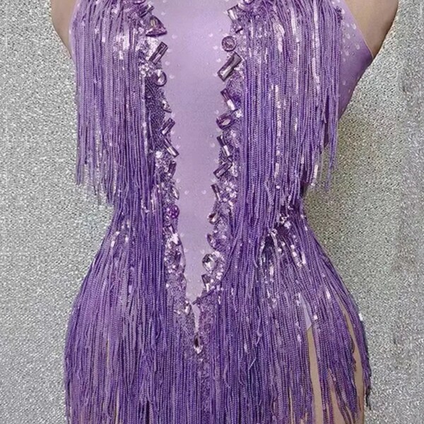 Rhinestone Bodysuit Etsy