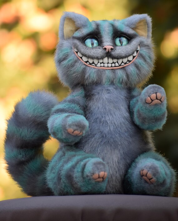 CHESHIRE CAT Merrythougit 猫のぬいぐるみ80体限定レア Cheshire CAT From Wonderland Collectible Realistic Animals - Etsy