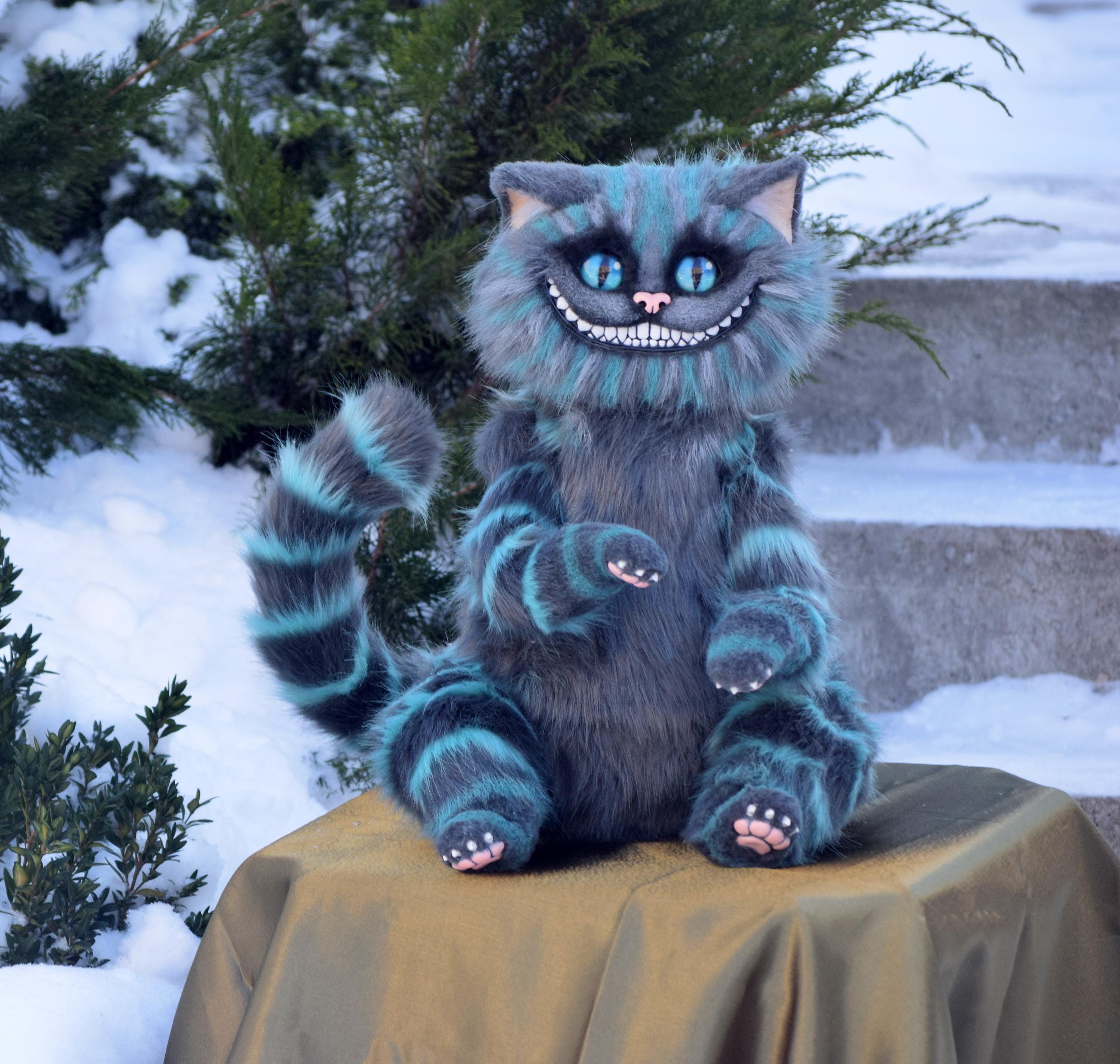 Blue and Gray Cheshire Cat - Etsy