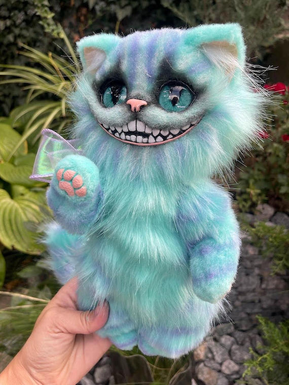 Cheshire Kitten Fluffy Realistic Toy - Etsy