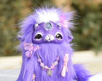 Fluffy Lucky Creature: Guardian  Magic Amulet