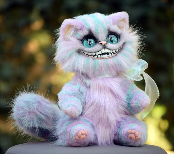 Cheshire Kitten Fluffy Realistic Toy - Etsy