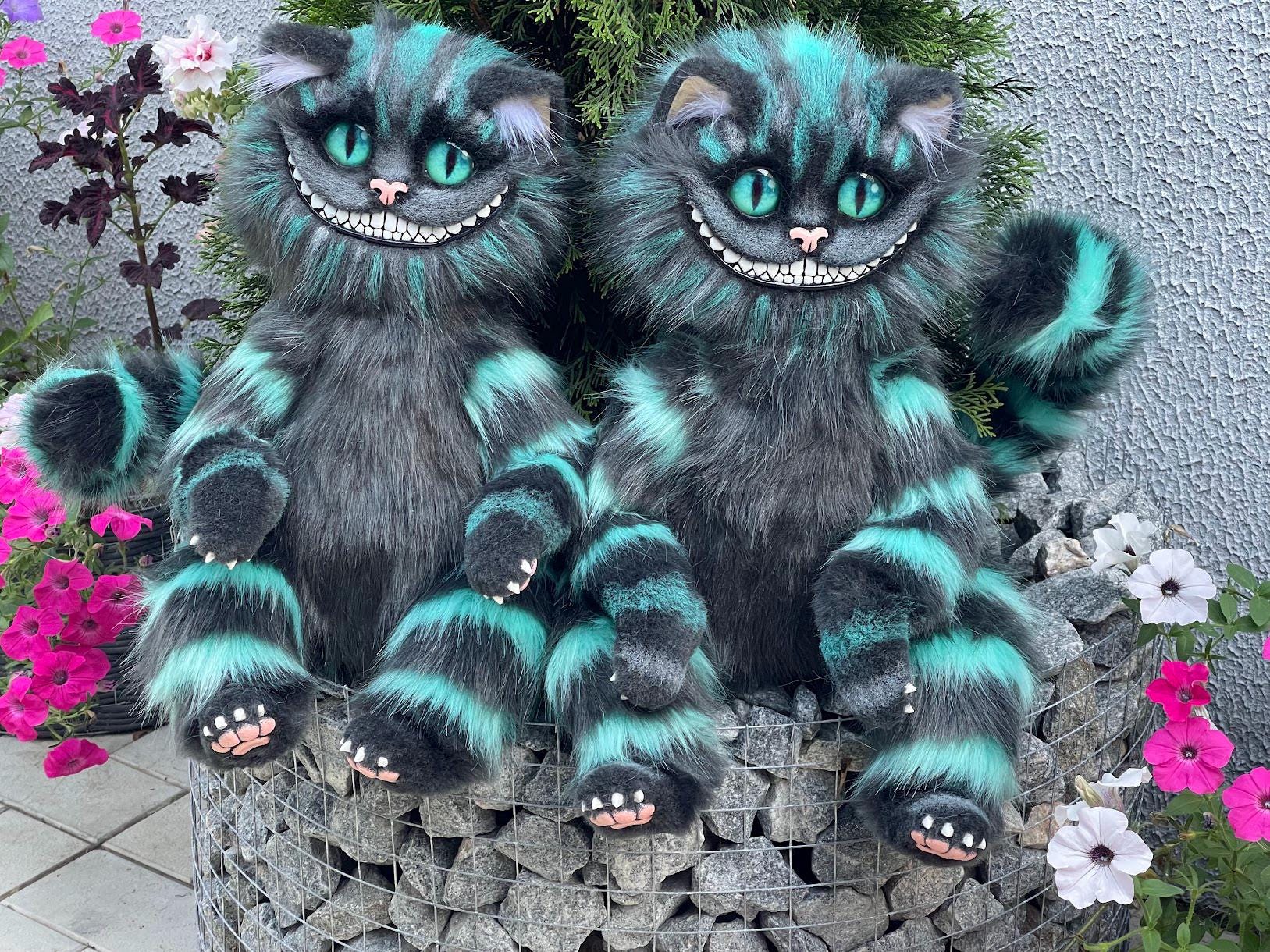 Cheshire Cat Plush Blue - Etsy
