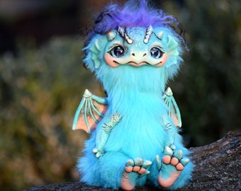 Fantasy Dragon  Doll OOAK Creature Collectible Animal Doll