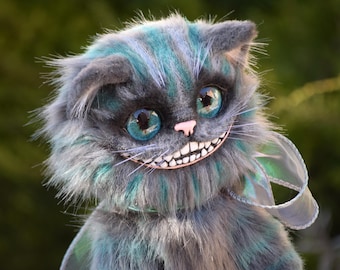 Cheshire kitten fluffy fluffy realistic toy Pet OOAK