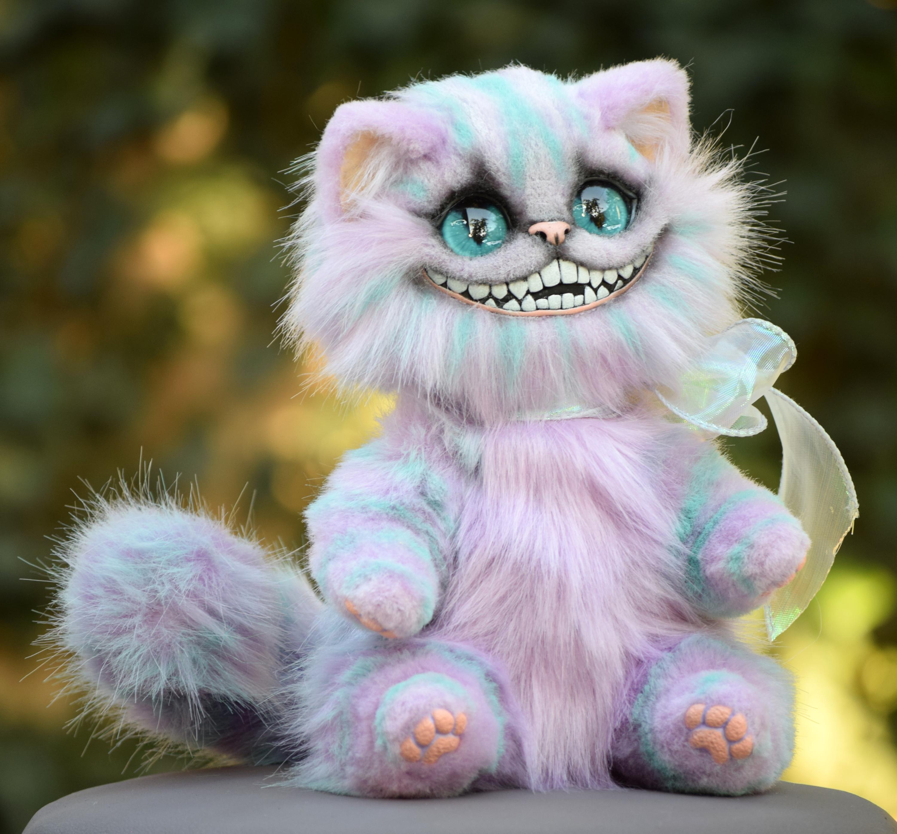 Cheshire Kitten Fluffy Realistic Toy - Etsy