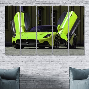 Maserati MC20 Coupe Maserati wall canvas Maserati MC20 wall art Super car wall decor Sport car wall poster Maserati wall print Gift