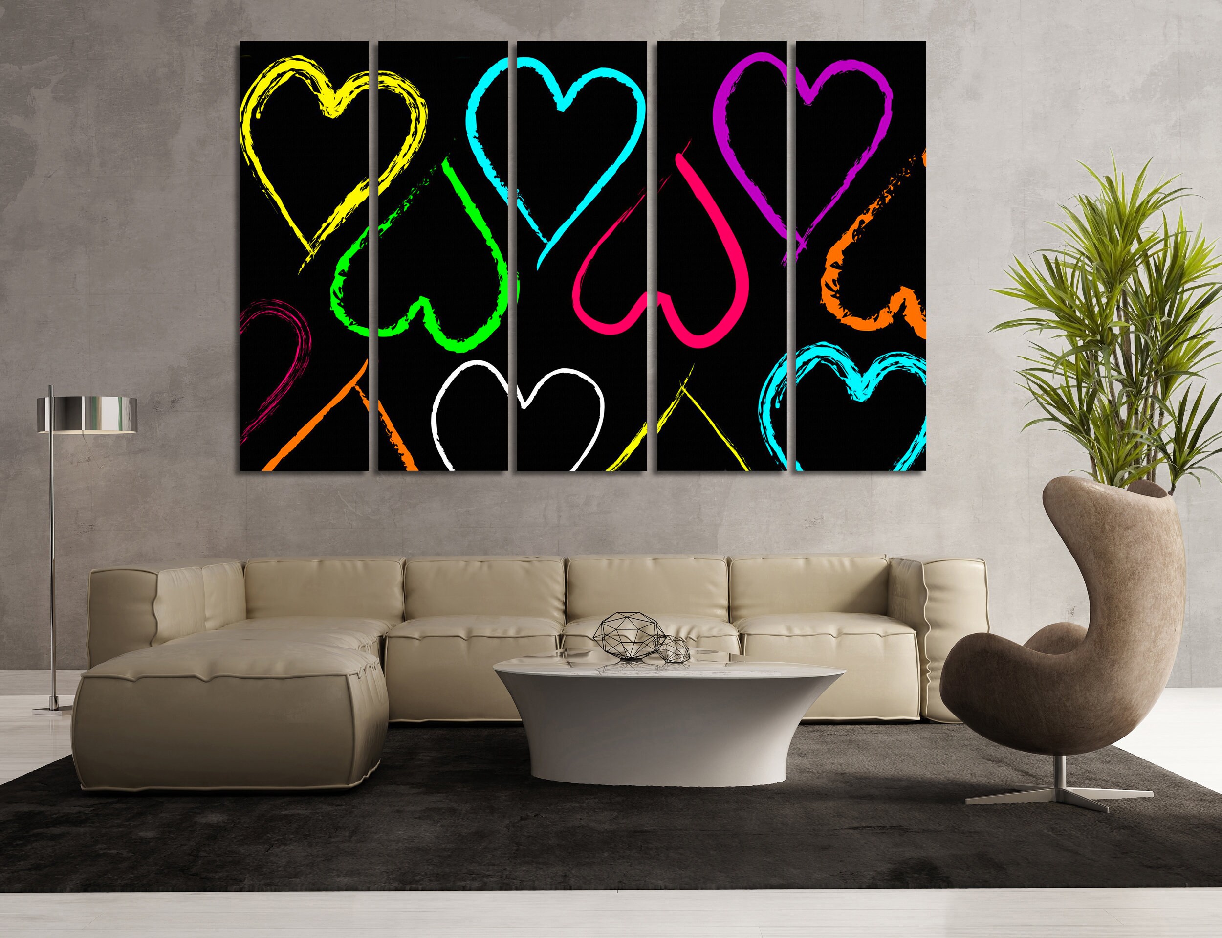 Herz Leinwand Liebesdruck Herz Kunst Dekor Street Art Prints Liebe