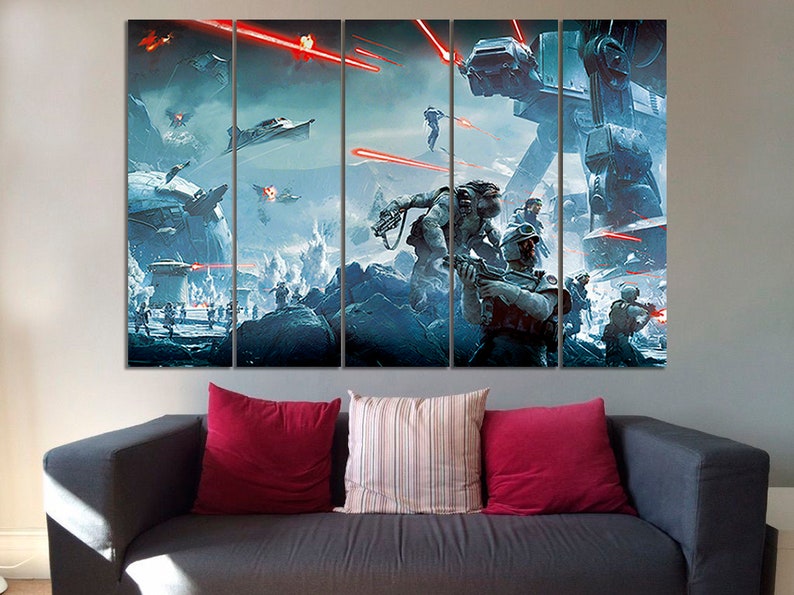 Star Wars Canvas Star Wars Wall Art Star Wars Wall Decor Star Etsy