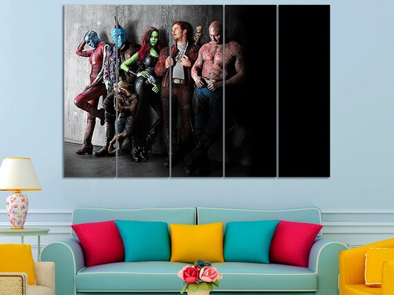 Guardians Of The Galaxy Poster Marvel Poster Guardians Of The Galaxy Wall Art Marvel Wall Decor Marvel Canvas Marvel Art Marvel Photo