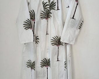 Block Print Dress, Indian Dress, Summer Dress, Dress For Women, Gifts,Long Dress, Cotton Dress