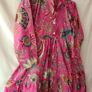Indian Summer Dress,Cotton Dress, Block print Dress,Boho Dress,Handblock Dress, Dress For Women,Gifts For Her